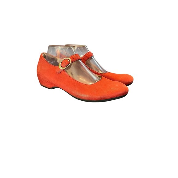 Dansko Womens Linette Red MilledNappa Clog -40 Mary Jane Hidden Heel - Picture 2 of 11